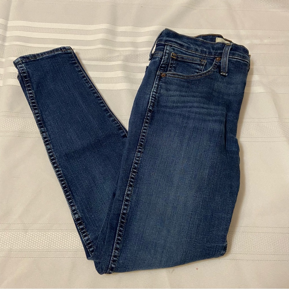 Madewell  10” High Rise Skinny Womens  Stretch Jeans Dark Denim size 27